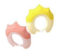 Abaodam 2pièces Chapeaux De Bain Garçon Fille Ajustables Bonnet De Lavage Pour Garçon Fille Yeux Oreilles Conception Étanche Et Pour Bain Tout-petits