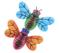 Abaodam 2pièces Décoration Abeilles Intérieur Et Extérieur Art Mural Ornement Abeilles Pendentif Mural Décoration Murale Ornements Muraux