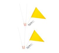 Abaodam 2pièces Drapeau De Sécurité Pour Avec Mât De Lot Pour Remorque De Pour Cyclisme Et Course à Pied