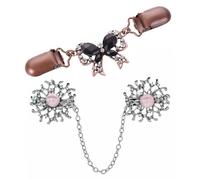 Abaodam 2pièces Épingle de Revers Métal Broche Clip pour Pull Épingle de Poitrine Délicate Lot de Sûreté Couleur Aléatoire