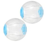 Abaodam 2Pièces Exercice pour Hamster Lot de Transparent avec Trous Respirants pour Chinchillas et Petits Animaux Facile à Installer