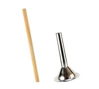 Abaodam 2pièces Kit Poussoir à Saucisse Acier Inoxydable pour Remplissage de Viande Tube de Saucisse Résistant et Facile à Nettoyer pour Cuisine Maison