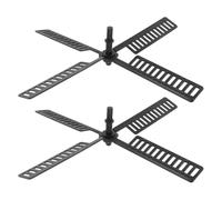 Abaodam 2pièces Lot de Pales de Rechange pour Éolienne Solaire Accessoires de Décoration Extérieure pour Jardin et Pelouse Détachées pour Girouette Plastique