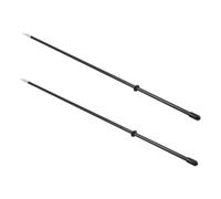 Abaodam 2pièces Mâts De Drapeau pour Toit De Voiture Résistants Au Vent Support De Drapeau pour Véhicule pour Courses Et Travaux Publics