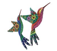 Abaodam 2pièces Ornement Oiseau-mouche Métal Décoration Extérieure Statue Métal Pour Jardin Ou Balcon