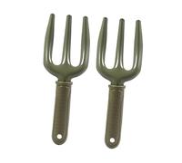 Abaodam 2pièces Outil De Jardinage Fourche à Désherber Et Plantation Petit Râteau à Main pour Fleurs Et Légumes