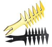 Abaodam 2pièces Peigne à Coiffer Rétro Peigne Multi-fonction Pour Salon De Coiffure Pour Coiffures Afro Et Crépus Accessoire De Soins Capillaires Antistatique Et
