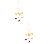 Abaodam 2pièces Pendentif Suspendu Feutre Avec De Wind Chime Pour Décoration De Crèche Ornement Pour Chambre
