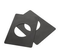 Abaodam 2pièces Plaque de Réparation pour Serrure à Pêne Dormant Acier Inoxydable Kit de Renforcement de Porte sans Perçage Cache Serrure pour Porte de Chambre Lot de Finition Brossée