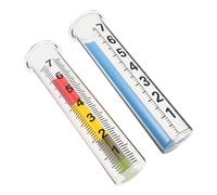 Abaodam 2pièces Pluviomètre De Jardin avec Tube De Verre Transparent Mesure Précise des Précipitations Remplacement Facile pour Pluviomètre Décoratif