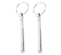 Abaodam 2pièces Porte-Billets à Clip Porte-clés Portable Et Pince à Billets Acier Inoxydable Petit Portefeuille avec Mousqueton pour Sac à Dos Ou Ceinture