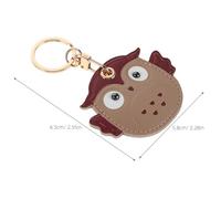 Abaodam 2pièces Porte-clés Hibou Mignon Avec Étui à Carte Pu Pendentif Décoratif Pour Sacs Et Clés Accessoire Pour Femmes Et Garçon Fille