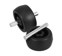 Abaodam 2pièces roulettes pour Pied de Parasol Base Lestée Plastique roulettes de Rechange pour Terrasse ou Jardin Accessoires pour Parasols Extérieur