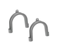 Abaodam 2pièces Support U pour Tuyau de Machine à Laver Crochet Évacuation Collier de Serrage Kit de Tuyau Guide-tuyau Fit pour Lave-linge Empêche Pliage Installation Facile