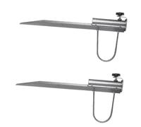 Abaodam 2pièces Supports De Parapluie Acier pour Fixation Porte-parapluies à Angle Droit Maintien Stable Le Sable