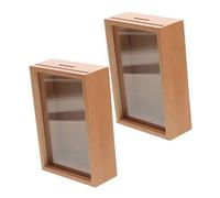 Abaodam 2pièces Tirelires avec Cadre Photo Épargne Décorative pour Café Restaurant Et Bureau à pour Pourboires Et Économiser