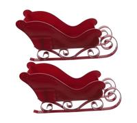 Abaodam 2pièces Traîneau Décoratif De Noël Modèles De Traîneau De Noël De pour Sapin De Ornement De Père Décoration De Table DIY De