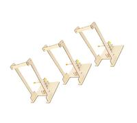 Abaodam 3 Ensembles DIY Wooden Hand-Crank Crane Kit Physics Experiment Mechanical Assembly Toy for Stem Education and Critical Thinking Development