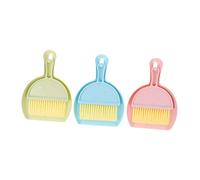 Abaodam 3 Ensembles Kit Mini Balai et Pelle de Nettoyage pour Petits Animaux Accessoires Suspendus pour Cage de Hamster Cochon Lapin et