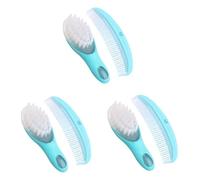 Abaodam 3 Ensembles Peigne Bébé Brosse Pour Bébé Brosse à Cheveux De Sécurité Peigne Coupe Bébé Trousse De Cosmétologie Peigne De Massage Nourrisson Doux Tout-petit Fille Ensemble D'outils