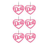 Abaodam 3 paires Boucles Oreilles Pendantes Cœur Acrylique Légères Grandes Boucles Exagérées pour Femmes Bijoux Élégants pour Fêtes et Cadeaux