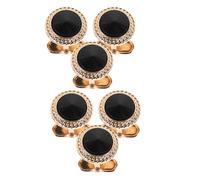 Abaodam 3 Paires De Couvre-Boutons pour Chemises De Cérémonie Et Smokings pour Hommes Couvre-Boutons De Chemise De Smoking pour Hommes Couvre-Boutons De Couvre-Boutons