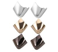 Abaodam 3 paires Protège-talons Métalliques Robustes pour Chaussures à Talons Hauts de Capuchons de Remplacement Durables et Décoratifs pour Embouts Usés Protection Résistante à Fer pour