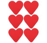 Abaodam 3 paires Semelles Antidérapantes Rouges Protège-talons Souples et Silencieux Coussinets Antidérapants pour Chaussures Du Bruit et Protection des Semelles