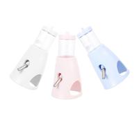 Abaodam 3 Pièces Abreuvoir pour Hamster sur Pied, Distributeur d'eau Portable pour Petits Animaux, PP et Métal, Protection Anti-Fuite, Design Vertical, pour Maison et Sorties, pour Sugar