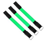 Abaodam 3 Pièces Brassard LED Vert à Enroulement Automatique, Flexible