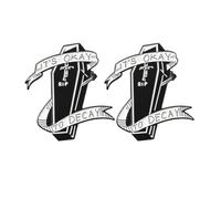 Abaodam 3 pièces Broche Vintage Punk Alliage Coffret Zombies Lot de Unisexe Épingle Robuste pour Vêtements Accessoire Créatif et Chic pour Fêtes et Cadeaux