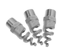 Abaodam 3 Pièces Buse Conique pour Pelouse, Buse de Pulvérisation Filetée en Acier Inoxydable 1/2 Pouce, Argenté, pour Gaz et Jardin, Systèmes D’arrosage D’urgence et Nettoyage