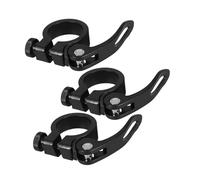 Abaodam 3 Pièces Collier de Serrage Aluminium pour Tige de Selle de de Dégagement Rapide Compatible Vtt et Route Accessoire Cycliste pour Maintien Stable et Sécurisé