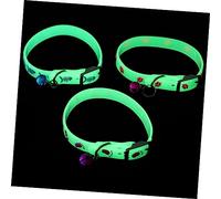 Abaodam 3 Pièces Collier Fluorescent pour Chiens et Design Ajustable pour Nuit Accessoire Pratique et Confortable Couleurs Aléatoires Couleur Aléatoire