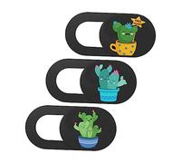 Abaodam 3 Pièces Couverture De Caméra Diapositive De Couverture D'ordinateur Portable Couverture De Webcam De Dessin Animé Curseur Webcam Téléphone Portable Capuchon De Protection Abdos