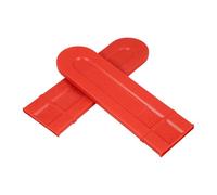 Abaodam 3 Pièces Fourreau de Tronçonneuse en Plastique PE Rouge, Protection Anti-Rayures pour Guide-chaîne, Installation Facile pour Différentes Sessions de Coupe