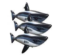 Abaodam 3 Pièces Gonflable de Requin Jouets gonflables de Requin Jouets de Natation Black