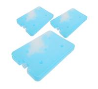 Abaodam 3 Pièces Ice Gel Pack Reusable Large Capacity Cooler Blocks for Food Preservation and Drinks Cooling Portable Freezer Packs for Picnics Camping Outdoor Use