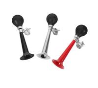 Abaodam 3 Pièces Klaxon Métal Électroplaqué Lot Air Rétro Squeeze Avertisseur Puissant pour VTT et Cyclisme Urbain Accessoire Sécurité et Polyvalent