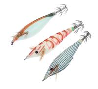 Abaodam 3 Pièces Leurre de Flottant Lumineux Plastique Réaliste Forme Poisson avec Hameçon Robuste Lot pour Sorties Mer et Eau Douce Couleur Aléatoire