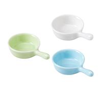 Abaodam 3 pièces Lot de Bols Céramique avec Poignée pour Hamster et Petits Rongeurs Gamelles Lavables Compactes et Légères Accessoires pour Cochon et Autres Petits Couleur Aléatoire