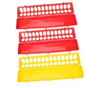 Abaodam 3 pièces Mangeoire pour Pigeons Auge Longue Anti-éclaboussures pour Cage Distributeur Alimentaire et Facile à Nettoyer