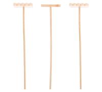 Abaodam 3 pièces Mini Bamboo Rakes Zen Garden Tools for Meditation Home Office Micro Landscape Decor and Creative Art