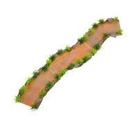 Abaodam 3 Pièces Miniature Resin Curved Walkway Path and Bridge for Aquarium Decoration Water-Resistant Fish Tank Garden Ornaments for Micro Landscapes