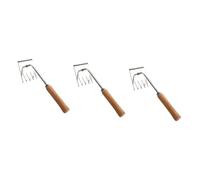 Abaodam 3 Pièces Outil de Jardin Ergonomique Inoxydable Désherbeur Manuelle Multifonction pour Creusage Profond Élimination de Mauvaises