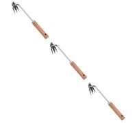 Abaodam 3 Pièces Outils de désherbage Suppression extracteur Amovible Manuel désherbeur Les Professionnels remettent la Main à Nouveau Multi Fonction à Nouveau en Bois