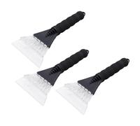 Abaodam 3 pièces Pelle à Neige pour Voiture avec Racloir Antidérapant et Manche Caoutchouc Outil de Déneigement pour Pare-Brise Plastique Givre et Neige
