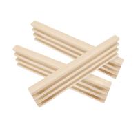 Abaodam 3 pièces Support Bois Domino pour Jeu Train Mexicain Organisateur Bois Naturel avec Patins Antidérapants Présentoir Minimaliste pour Dominos Accessoire Pratique et Élégant