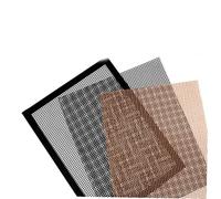 Abaodam 3 pièces Tapis de Grillade Fibre de Verre Tapis Barbecue Antiadhésif Réutilisable Protection Plaque Cuisson pour Grillades sans Fumée Découpe Ajustable pour Pique- et Restaurant