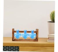 Abaodam 3 Pièces Vase en Verre en Forme De Cœur Bouteille De Fleurs Vintage Petit Vase Décoratif pour Intérieur Composition Décoration Étagère